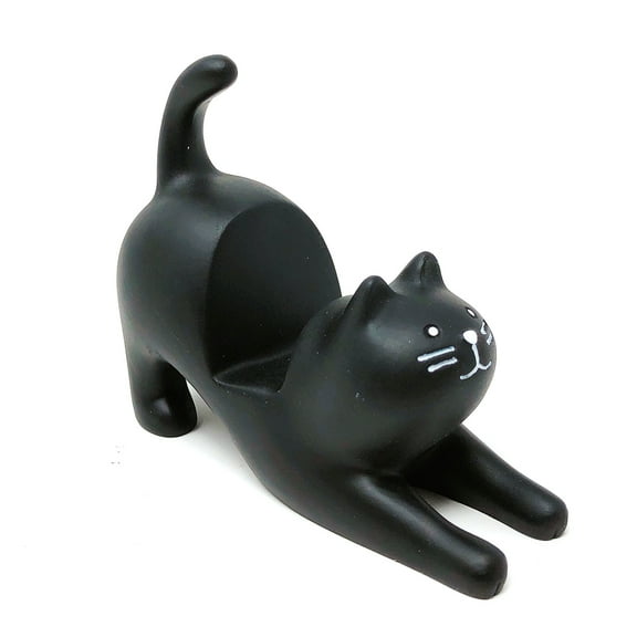 Wrapables Cute Kitty Hands Free Phone Stand, Black