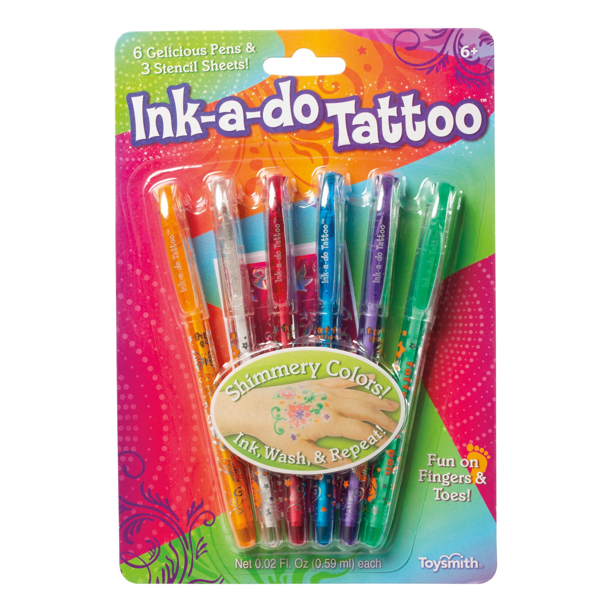 Toysmith Ink-A-Do Tattoo Pens - Walmart.com