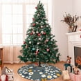 thumbnail image 7 of KLL 36" Christmas Tree Skirt Flowers and Bee Xmas Tree Skirts Mat for New Year Xmas Holiday Party Indoor Outdoor Home Decoration, 7 of 7
