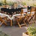 thumbnail image 6 of White Black Birds Flowers Waterproof Fabric Tablecloth,Rectangle Watercolor Wrinkle Oil-Proof Resistant Table Cover for Dining Table, Buffet Parties and Camping,(60" x 84" inch), 6 of 6