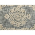 thumbnail image 5 of Elm & Oak Eliza 14" x 20" Gray/Ivory Embroidered Medallion Cotton Adult Decorative Throw Pillow, 5 of 10
