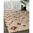 thumbnail image 2 of Ahgly Company Indoor Square Abstract Dark Gold Brown Abstract Area Rugs, 5' Square, 2 of 6