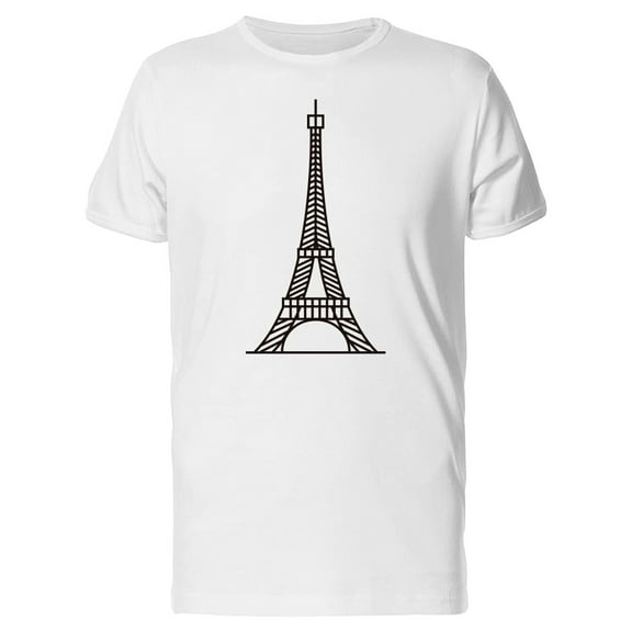 Eiffel Tower Doodle T-Shirt Men -Image by Shutterstock, Male 3X-Large