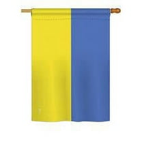 28"x48" Ukraine House Flag with Sleeve  Flag 100D Rough Tex ®