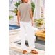 thumbnail image 2 of Conjunto Deportivo PRETTYGARDEN para Mujer 2 Piezas de Punto Caqui y Blanco Talla S, 2 of 8