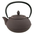 thumbnail image 2 of Creative Home Kyusu 30 oz. Cast Iron Tea Pot with Removable Stainless Steel Infuser Basket, Red, 2 of 4