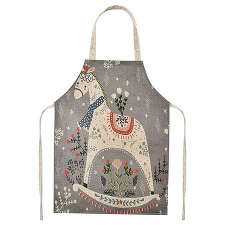 

Kitchen Antifouling Household Daily Use Cotton and Linen Sleeveless Apron
