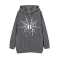thumbnail image 5 of Dark hip-hop gótico Harajuku Y2k estampado de araña cremallera Sudadera con capucha hombres y mujeres Harajuku chaqueta sudadera, 5 of 5