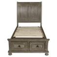 thumbnail image 3 of New Classic Furniture Allegra Twin Size Solid Wood Bed in Pewter, 3 of 7