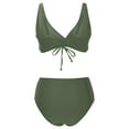 thumbnail image 6 of Lopeceal Women's Two Piece High Waisted Bikini Set Tummy Control Swimsuit Full Coverage Bathing Suit, 6 of 6