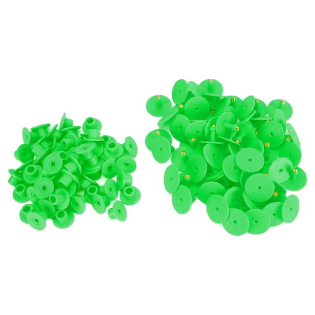 Animal Round Ear Tags, Excellent Toughness Sturdy Convenient Livestock Ear Tag Long Term Use For Sheep For For Pig Green,Yellow,Orange