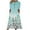 Green, variant on Patlollav Women Summer Dresses Casual Short Sleeve V-Neck Print Loose Dress