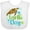 AA-White, variant on Inktastic Earth Day Sea Turtle and Hearts Boys or Girls Baby Bib