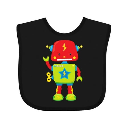 

Inktastic Cute Robot Funny Robot Colorful Robot Robotics Gift Baby Boy or Baby Girl Bib