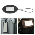 thumbnail image 5 of Unique Bargains 1 Pc Oval Elastic Cord Luggage Tag for Travelling Black Polyurethane, 5 of 5