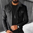 thumbnail image 7 of Men‘s Denim jacket 2022 Autumn Casual Pure Cotton Slim Fit  Stylish Motorcycle Jean Jacket Streetwear Men Coats, 7 of 7