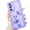 Purple, variant on Dteck for Samsung Galaxy A17 5G Case, Cute Case with Star Glitter Butterfly, Clear Shiny Bling Soft TPU Shockproof Phone Protective Cover for Women Girls,White