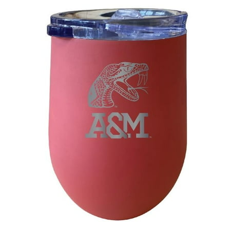 

R & R Imports ITWE-C-FAM20C Florida A&M Rattlers 12 oz Insulated Wine Stainless Steel Tumbler Coral