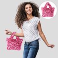 thumbnail image 2 of EeaseCA 1pc Plush Handbag Stylish Large Capacity Outdoor Party Travel Shopping Handbag, 2 of 7