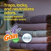 Glad ForceFlex Tall Kitchen Drawstring Trash Bags, 13 Gallon, Gain Lavender with Febreze Freshness, 40 Count