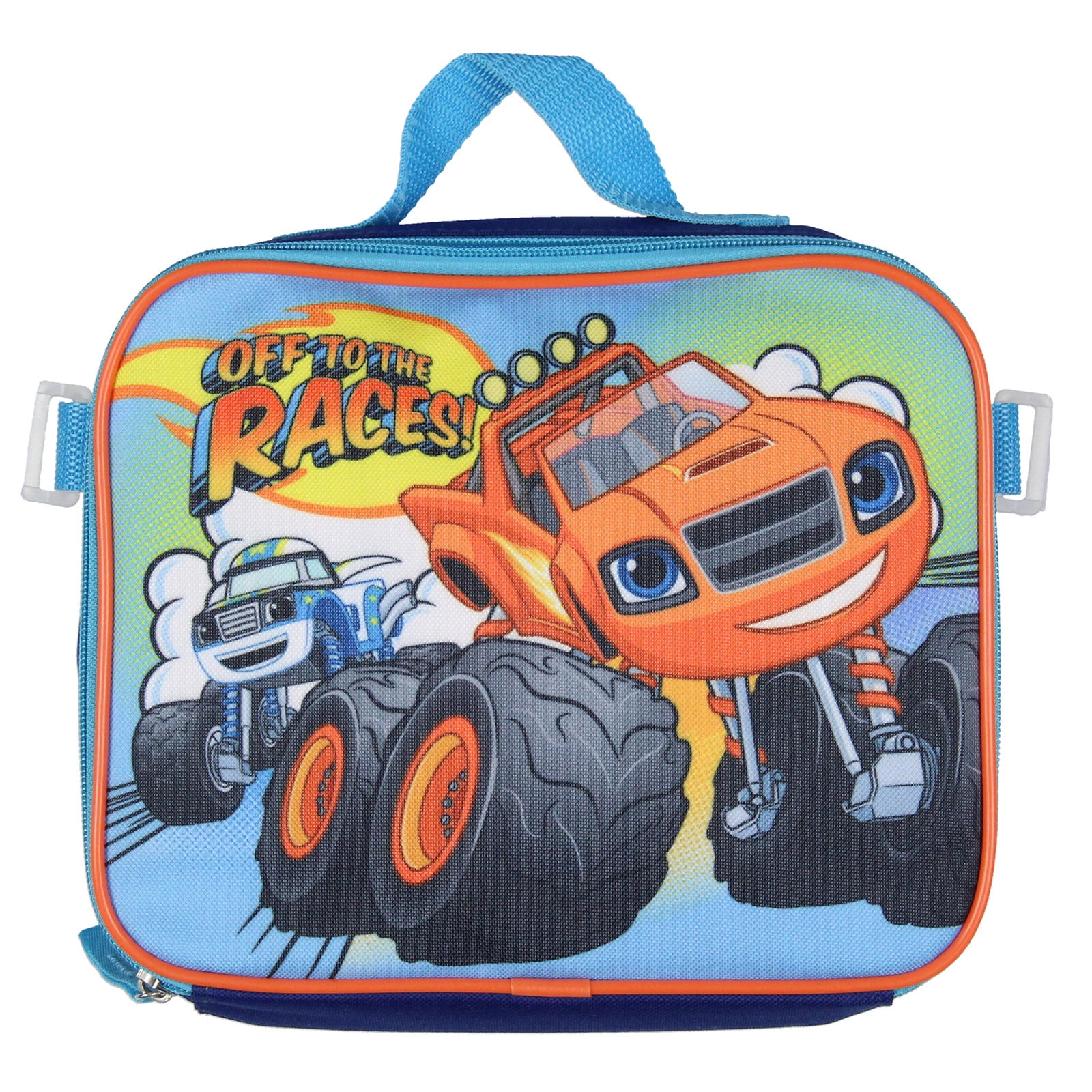 Blaze and the Monster Machines Backpack Set Lunch Box Pencil Case Key Chain Metal Carabiner 16"