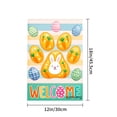 thumbnail image 4 of Amhnf Easter Bunny And Eggs Welcome Garden Flag For Home Outdoor Garden Yard Decor 12x18 inch, 4 of 5