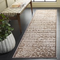 Safavieh Atlas Giles Dot-Print Runner Rug, Camel/Stone, 2'2" x 8'