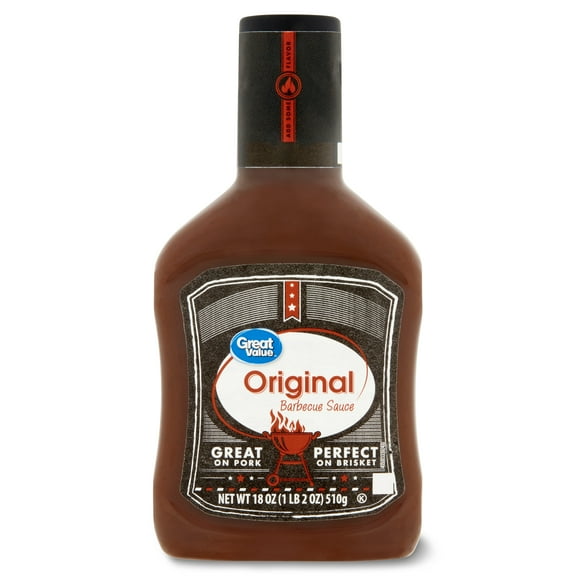 Great Value Original BBQ Sauce, 18 oz Bottle, 1 Count
