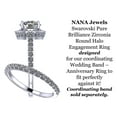thumbnail image 3 of NANA Jewels 2ct Pure Brilliance Zirconia Halo Engagement Ring-Round Cut-April-11, 3 of 7