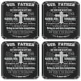 thumbnail image 1 of Vinyl Drink Coasters - Set of 4 - Heavenly Father, 1 of 3