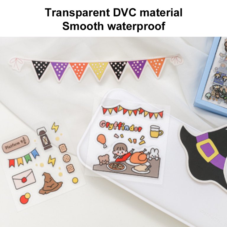 Cartoon Girl Scrapbook Stickers Pack -100 Sheets PET Cute Sticker for  Journals Scrapbook Laptop DIY 