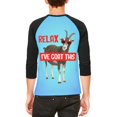 thumbnail image 2 of Relax I've Goat Got This Mens Raglan T Shirt White-Black MD, 2 of 2