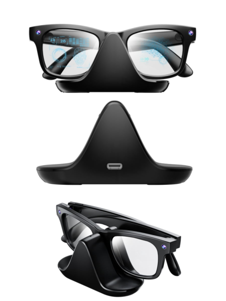 Ray-ban Meta Glasses Charging Station for RW4006/RW4008 with Fast USB-C Charging & LED Indicator Black Accessory