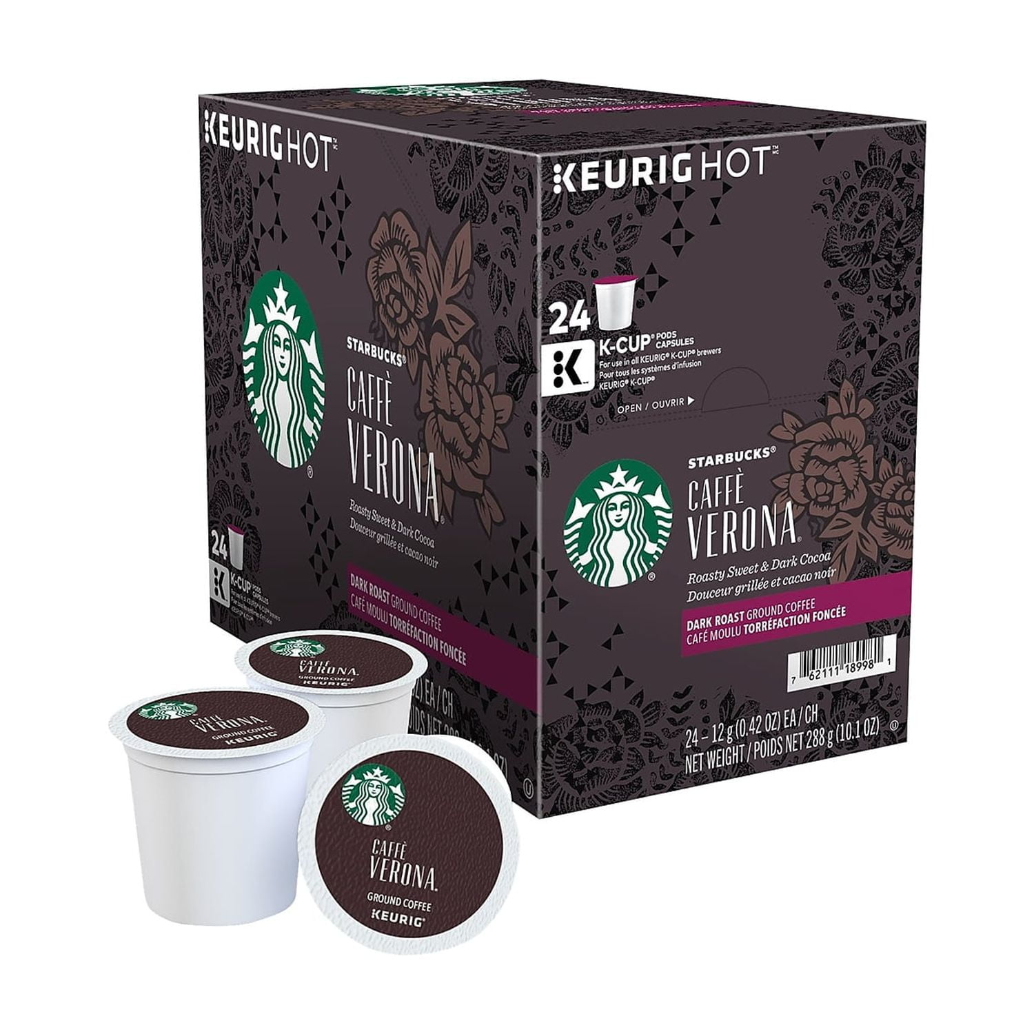 Starbucks 12434951 Coffee K-Cups Pack - Caffe Verona (96