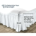 thumbnail image 3 of SGI Bedding 21 Inch Wrap Around Bedskirt | Microfiber Wrap Around Bed Skirt | Fade-Resistant, Wrinkle-free, Anti-static, Decorative, Extra Storage Space, Clutter-Free | Texas King, White, 3 of 8