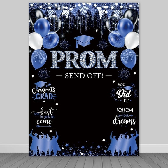 Prom Send Off Backdrop 2026 Graduation Class of 2026 Background Congrats Grad 2026 Party Decorations Banner Photo Booth Props