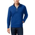 thumbnail image 1 of Club Room suéter de microforro polar para hombre, azul, XX-Large, 1 of 1