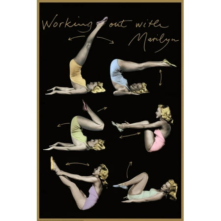 Marilyn Monroe (Working Out) Movie Poster Print Poster -