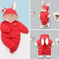 thumbnail image 5 of Bullpiano Newborn Baby Jumpsuit Outfit Hoody Coat Winter Warm Toddler Clothes Jumpsuit Windproof Romper, 5 of 6