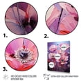 thumbnail image 3 of Designart "Purple Poppy Palette with Luminous Lilacs II" Floral Canvas Wall Art - Traditional Pink Poppies Bedroom Canvas Wall Art, 3 of 6