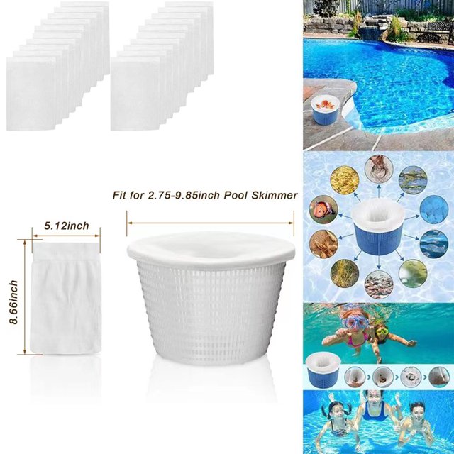 Pool Skimmer Socks Excellent Savers for Filters, Baskets, and Skimmers The Ideal
