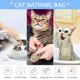 thumbnail image 1 of Bolsa De Aseo Para Gatos Bolsa de lavado de malla para gatos Aseo de mascotas Restricción de mordedura de baño Sin rasguños (Rosa), 1 of 6