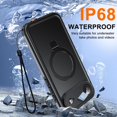 thumbnail image 2 of Funda de teléfono Oterkin para iPhone Air de 6.5 pulgadas, magnética, impermeable, IP68, 2 of 7