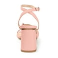 thumbnail image 4 of Journee Womens Shillo Open Square Toe Block Heel Dress Sandals, 4 of 9