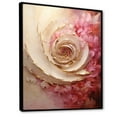 thumbnail image 2 of Designart "Delicate Pink Pottery Spirals II" Abstract Spirals Floater Framed Canvas Art Print, 2 of 5