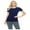 True Navy Blue, variant on SCRUBS Women's Short Sleeve Round-Neck T-Shirt Under Scrub (True Navy Blue, Large)
