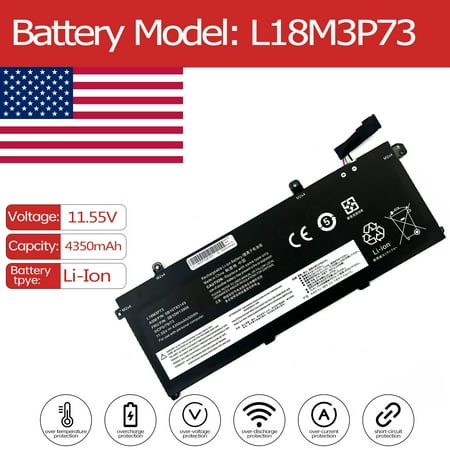 L18M3P73 Battery for Lenovo ThinkPad L18C3P73 L18S3P73 L18M4P73 L18C3P71 P43s L18C3P73 L18L3P73 L18M3P73 L18M3P74 T490 L18C3P72 02DL007 02DL008 02DL009 T495 T14s