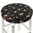 thumbnail image 3 of Lsque Flowers Round Bar chair cushion covers Velvet Fabric Premium Comfort Protects from Scratches and Stains for 14-17 Inch Chair- 12 inch, 3 of 7