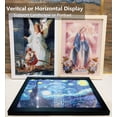 thumbnail image 2 of 4-Pack Diamond Painting Wooden Frames, Natural Wood Frames with Plexiglass Compatible with 12x16 in/30x40cm Size Diamond Paintings or Photos - White, 2 of 8