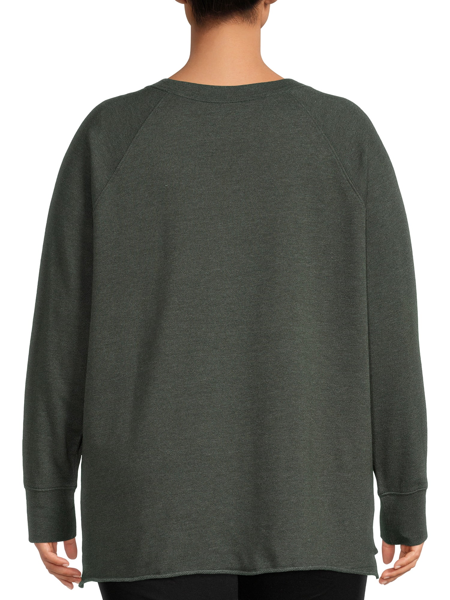 Terra & Sky Women's Plus Size French Terry Sweatshirt